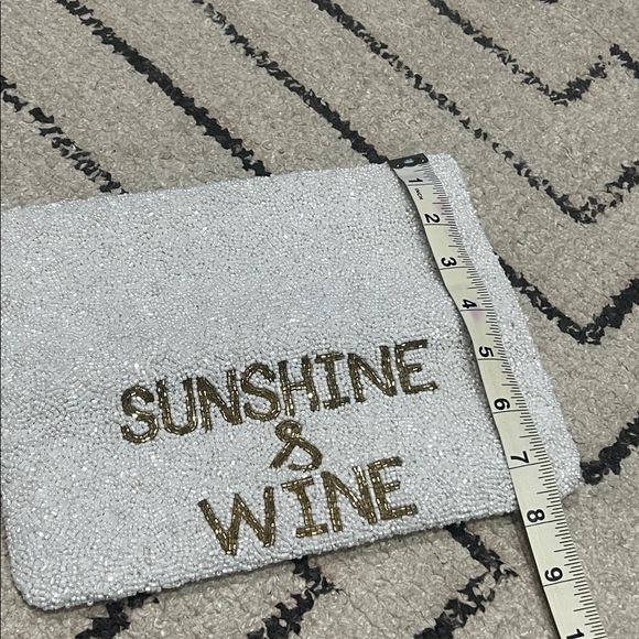Tiana NY Grace Geier Fully Beaded Sunshine & Wine Clutch Wallet Purse